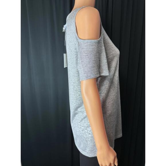 Calvin Klein metallic top cut out arms  NWT MRSP $59.50 Medium - Picture 3 of 10